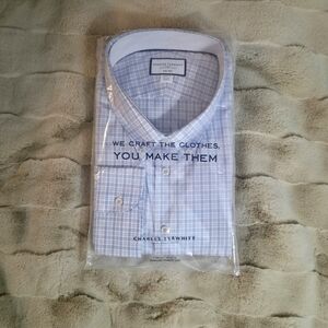 Charles Tyrwhitt Light Blue Checkered Dress Shirt